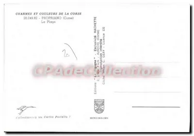 Propriano (Córcega) — La Playa — Éditions Diplomont — Reverso