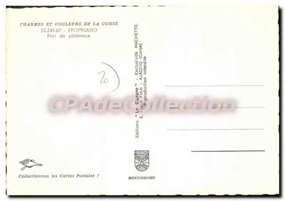 Propriano — Port turystyczny — Wydawnictwo 'La Cigogne' nr 20.249.67 — Rewers
