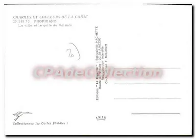 Propriano — Miasto i zatoka Valinco — Wydawnictwo 'La Cigale' Hachette — Rewers