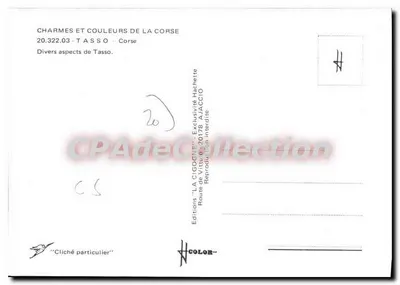Tasso — Różne aspekty Tasso — Wydawnictwo 'LA CIGOGNE' - 20.322.03 — Rewers