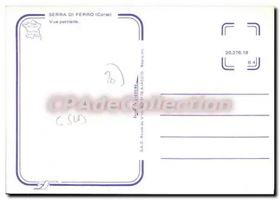 Serra di Ferro (Córsega) — Vista parcial — S.A.D. Route du Vini & 20178 Ajaccio — Verso