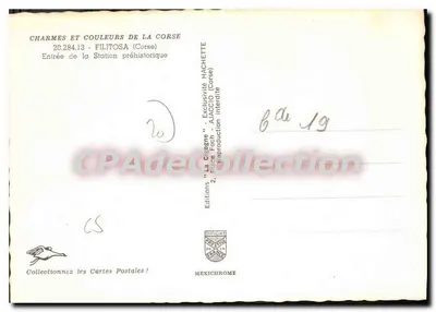 Wejście do prehistorycznej stacji — Filitosa (Korsyka) — Wydawnictwo Mexichrome — Rewers