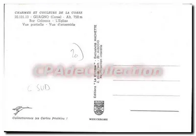Guagno — Vista parcial e vista geral — Edições DITROME — Verso