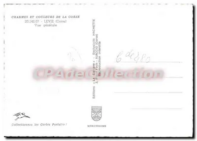Levie (Korsyka) — Ogólny widok — Wydawnictwo Hachette — Rewers