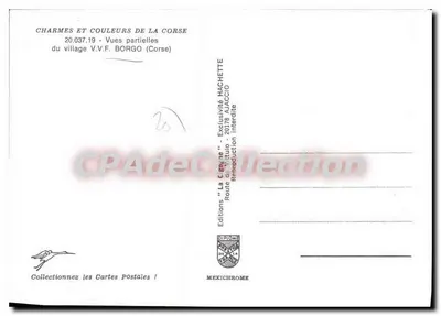 Village V.V.F. BORGO — Corse — Edições Mexichrome — Verso