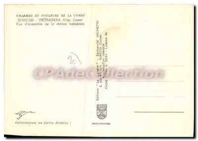 Pietranera (Cap Corse) — Ogólny widok strefy wypoczynkowej — Wydawnictwo Diplomomexichrome — Rewers