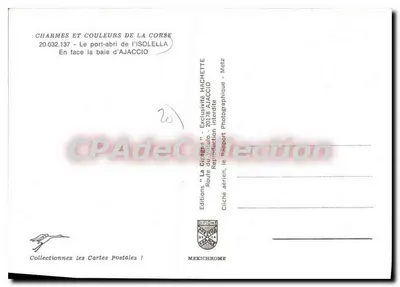 Zatoka Isollella — widok z powietrza — Wydawnictwo 'La Cigogne' n°20.032.137 — Rewers