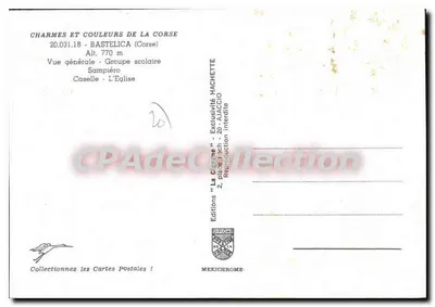 Bastelica — Vista geral — Éditions 'La Cigogne' — Verso