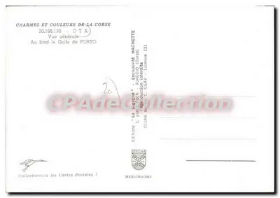Ogólny widok Porto — Korsyka — Wydawnictwo Hachette — Rewers