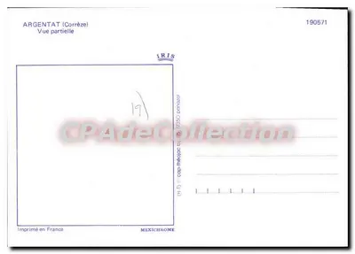Argentat (Corrèze) — Vista parcial — IRIS, n° 190571 — Verso