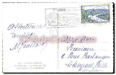 Bort-les-Orgues — Vista geral — Gia des Arts Photomécaniques — Verso