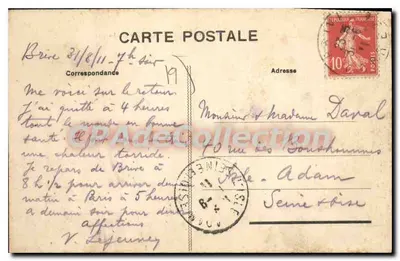Brive — Brzegi Corrèze i praliny — A.G. P.G. wydawca — Rewers