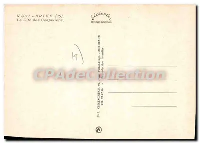 Brive-la-Gaillarde — Miasto Kowali — Wydawca Élécolor — Rewers