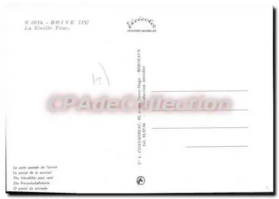 Stara Wieża — Brive (19) — Wydawca Elcé — Rewers