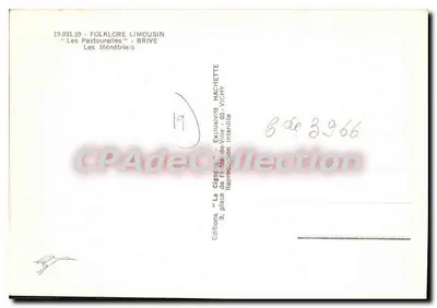 Os Ménétriers — Folclore Limousin — Edições La Cigogne — Verso
