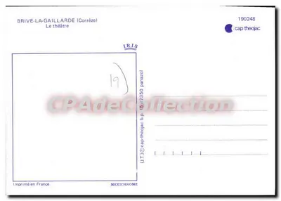 Brive-la-Gaillarde — Teatr — IRIS cap theojac — Rewers