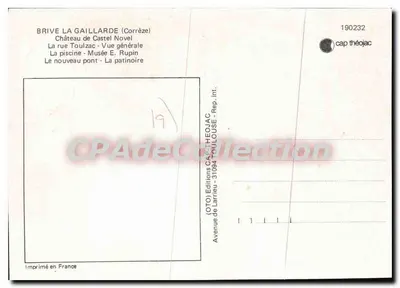 Brive Cidade Etapa — Portal Riant do Sul — Edições Cap Théojac — Verso