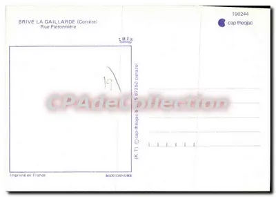 Mercado de frutas — Brive-la-Gaillarde — editor IRIS, n° 190244 — Verso