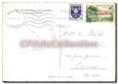 Katedra św. Sermina — Brive-la-Gaillarde (Corrèze) — Wydawca Elocé — Rewers