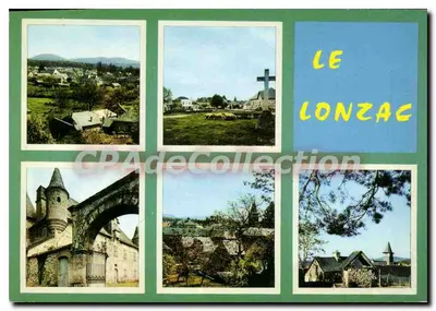 Le Lonzac — vista panorâmica, igreja, ponte medieval — Edições Réunies