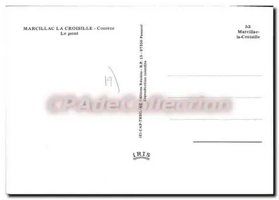 Marcillac-la-Croisille — O Ponte — CAP-THÉC Éditions Réunies — Verso