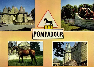 Pompadour — Castelo e Equitação — Edições La Corrèze Turística