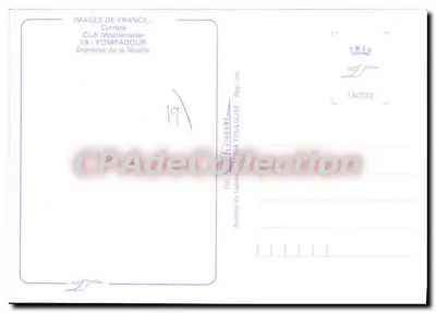 Club Méditerranée — Domaine de la Noaille — Corrèze — Verso