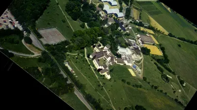 Pompadour (Corrèze) — Vista aérea do Club Méditerranée — S.A.D. Imprimerie de l'Horloge, Vichy