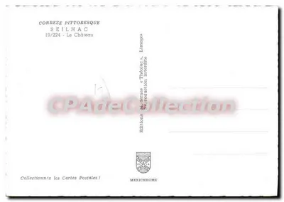 Zamek Seilhac — Pittoreska Corrèze — Wydawnictwo « Théophile » Limoges — Rewers
