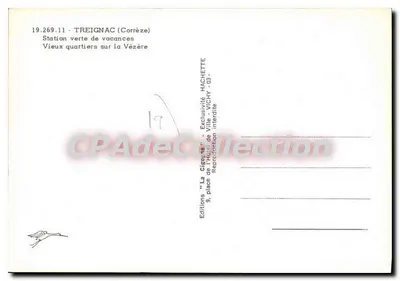 Treignac (Corrèze) — Station verte de vacances — Editions 'La Cigogne' — Rewers