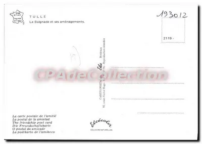 Tulle — Kąpiel i jej rozbudowa — Élèce — Rewers