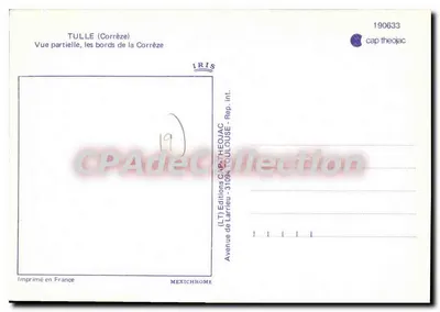 Tulle (Corrèze) — Vista parcial, as margens da Corrèze — IRIS — Verso
