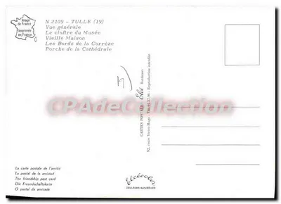 Tulle — ogólny widok — Wydawca Elée, nr 2109 — Rewers