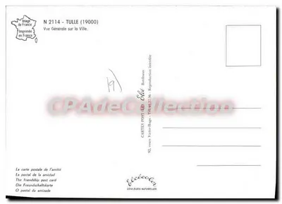 Tulle — Vista geral — Editor Elcé, n° 2114 — Verso