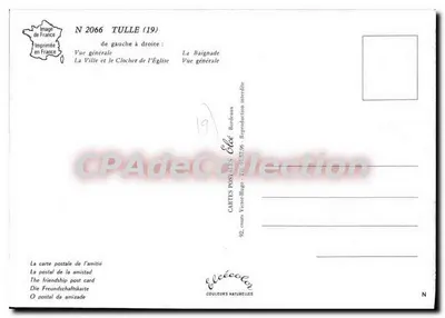Tulle — ogólne widoki i kąpiel — Wydawca Elée, nr 2066 — Rewers
