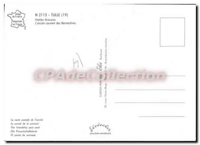 Tulle — dawny klasztor Bernardynów — Wydawca Vielle-Hugo, nr 2113 — Rewers