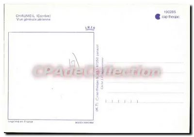 Chaumeil (Corrèze) — vista geral aérea — IRIS, n° 190285 — Verso