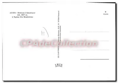 Ayen — Kościół św. Małgorzaty — Klimatyczna stacja — Wydawnictwo Rétinées — Rewers