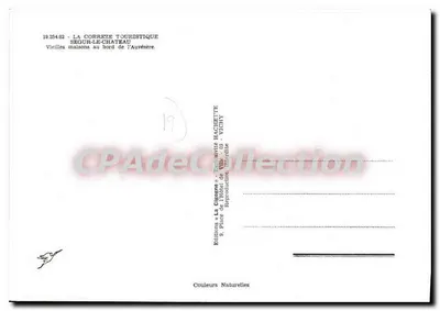 Segur-le-Château — Stare domy przy Auvézère — Wydawnictwo La Cigogne — Rewers