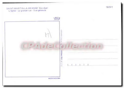 सेंट मार्टिन ला मेन - सामान्य दृश्य और चर्च - प्रकाशक आईआरआईएस, संख्या 19/511 — पीछे