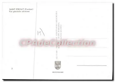 Saint-Privat (Corrèze) — Ogólny widok z lotu ptaka — Wydawnictwo Panazol — Rewers
