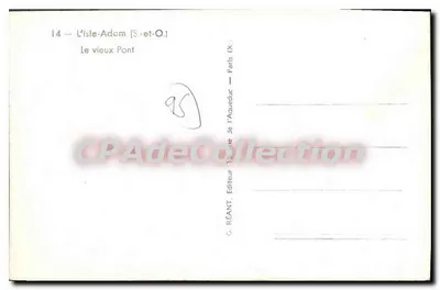 ल'इसल-एडम (S.-et-O.) — पुराना पुल — G. RÉCANT, एडिटर ऑफ ल'एक्वेडक — पीछे