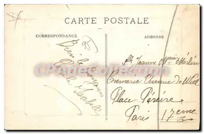 Pontoise — Widok na wyspę i nabrzeże Pothuis — Edit Sermiselle, St-Ouen-l'Aumône — Rewers