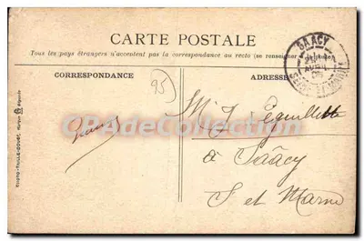 O Curá de Pontoise — cena de sermão — A. Seyès, Edit. Pontoise — Verso