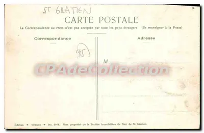 Zamek Marszałka Castellane — Saint-Gratien — Wydawnictwo Trianon, nr 5078 — Rewers