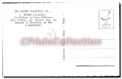 Vigny - O Castelo de La Cour d'Honneur — Lapie Service Aérien, n°1 — Verso