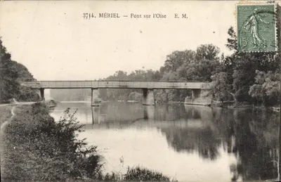 Mériel — Ponte sobre a Oise — E. M.