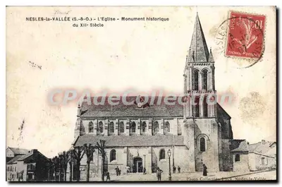 Nesles-la-Vallée (S.-&-O.) - A Igreja - Monumento Histórico do Século XII