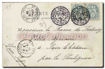 Beaumont-sur-Oise – Stary most – J.F. Pełna reprodukcja — Rewers