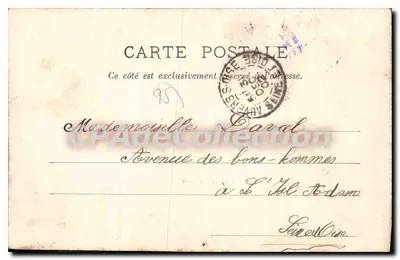 Auvers-sur-Oise vista dal ponte — serie 3 — editore Souhait — Verso